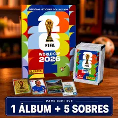 PANINI - Pack Album + 5 Sobres 35 Laminas Fifa Mundial 2026