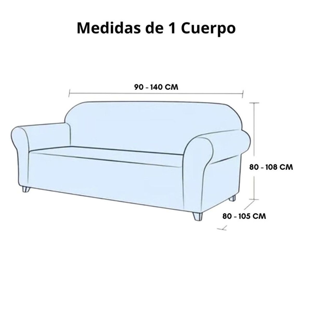 GENERICO - Juego De Fundas Para Sofa Y Sillones Turca Set Living 1+1+3 Elasticada Color  Chocolate