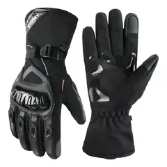 GENER - Guantes Impermeables Moto Invierno Táctiles Negro Talla M BELUG