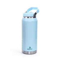 NORVIK - Nörvik Botellón Térmico 1400 Ml Con Bombilla Retráctil Celeste