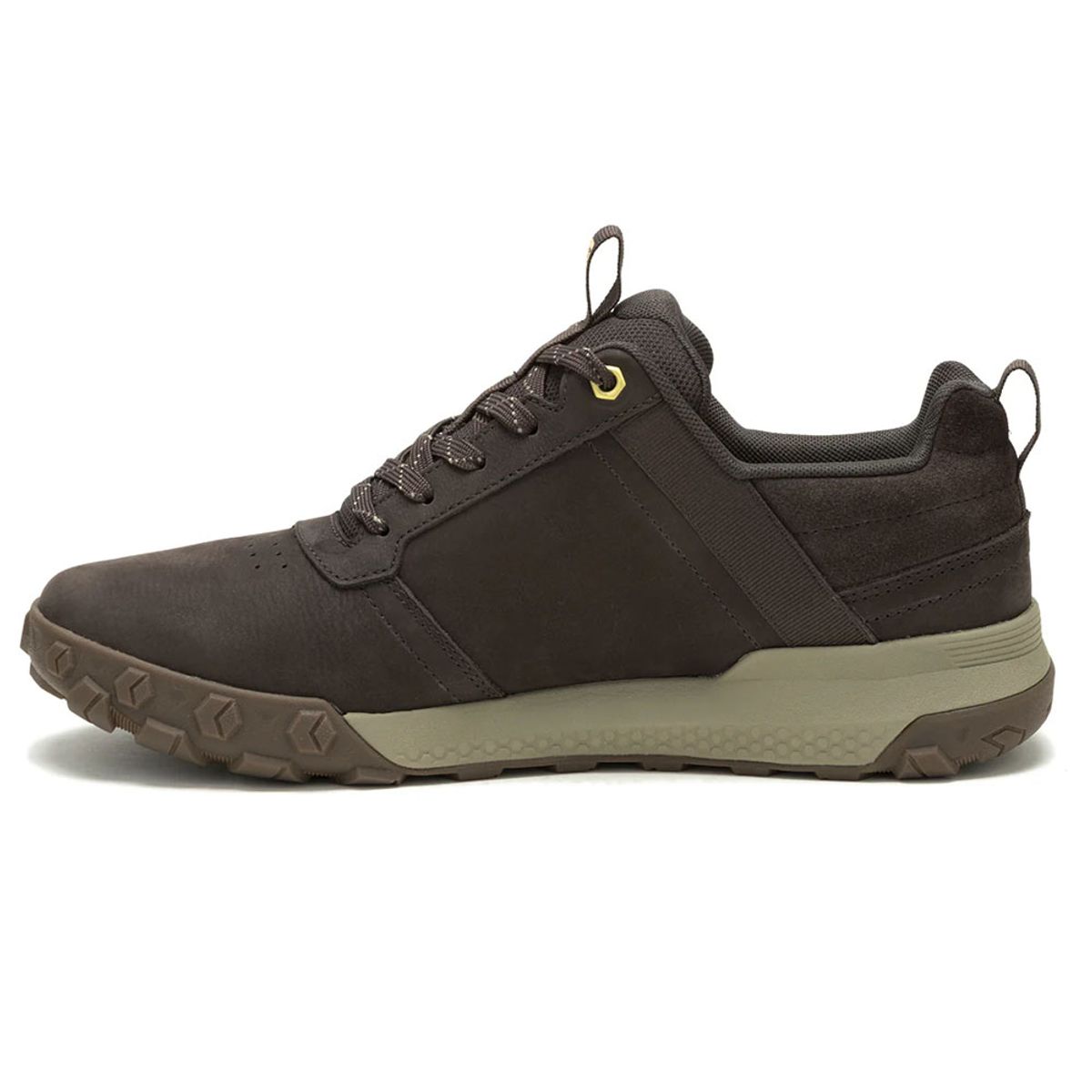 CAT - Zapatilla Cuero CAT Hombre Hex Ready Lo Café