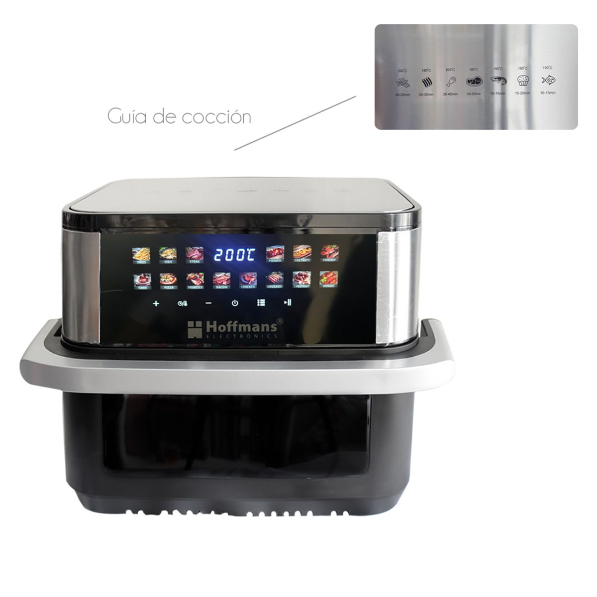GENERICO - Freidora de Aire 15L Digital Horno Air Fryer 2400W