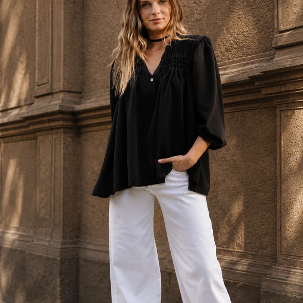BLANCA SOFIA - Blusa Fiorenze Black