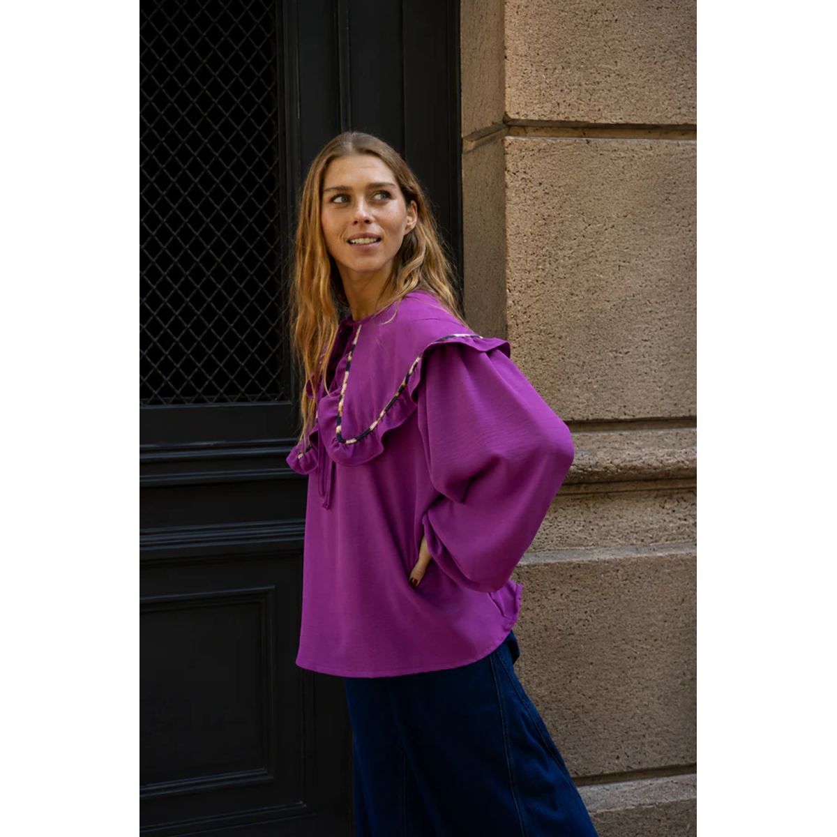 BLANCA SOFIA - Blusa Reina Sofía MAGENTA