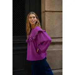 BLANCA SOFIA - Blusa Reina Sofía MAGENTA