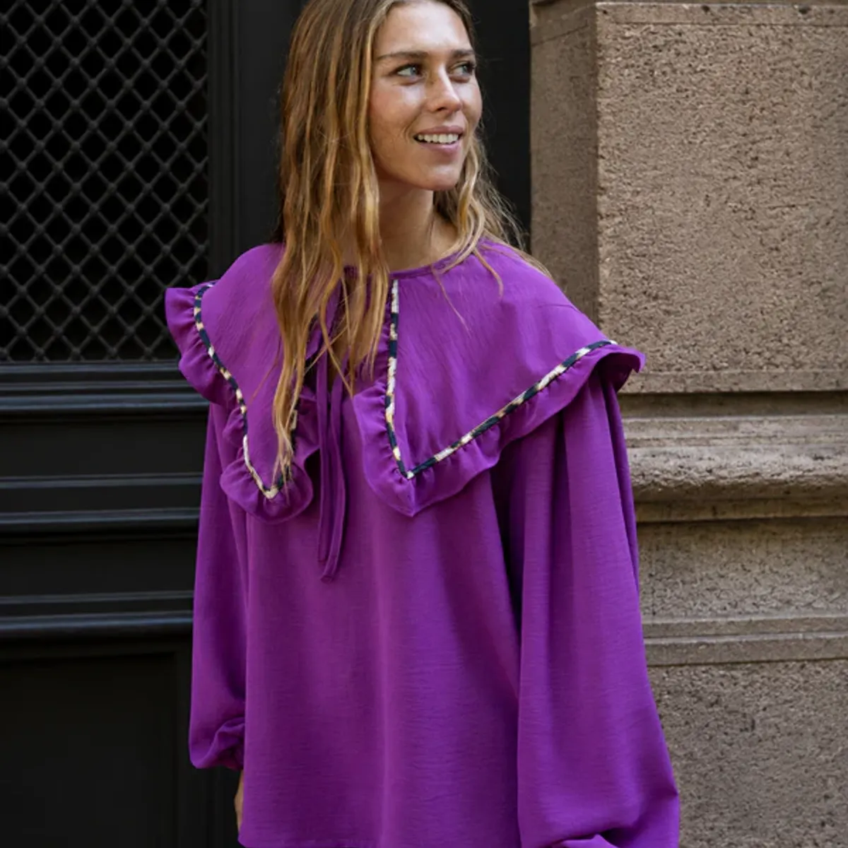 BLANCA SOFIA - Blusa Reina Sofía MAGENTA