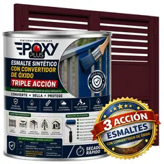 EPOXY - ESMALTE SINTETICO - CONVERTIDOR OXIDO - 1-4 GALÓN - ROJO VINO