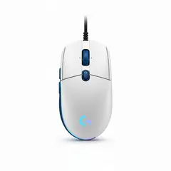LOGITECH - Mouse Gamer G203 LIGHTSYNC RGB BLANCO 8000 DPI USB 6 Botones