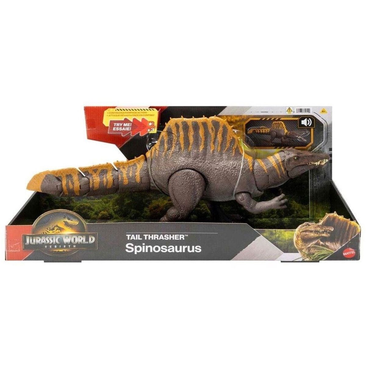 JURASSIC WORLD - Espinosaurio Mattel Jurassic World Jgb56