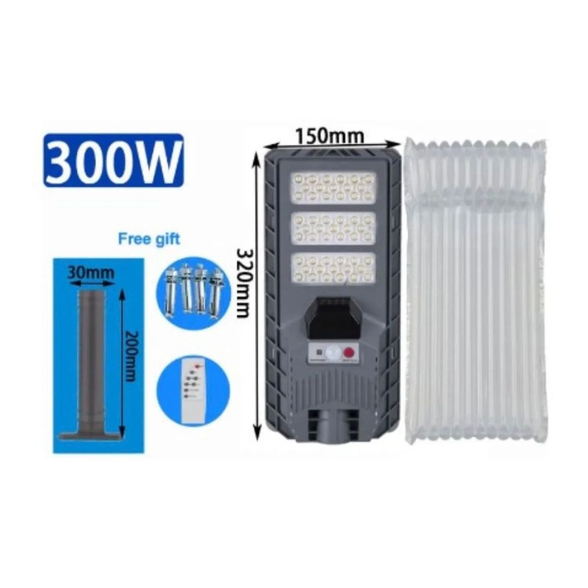 GENERICO - Foco Solar Led 300w Foco Solar Exterior