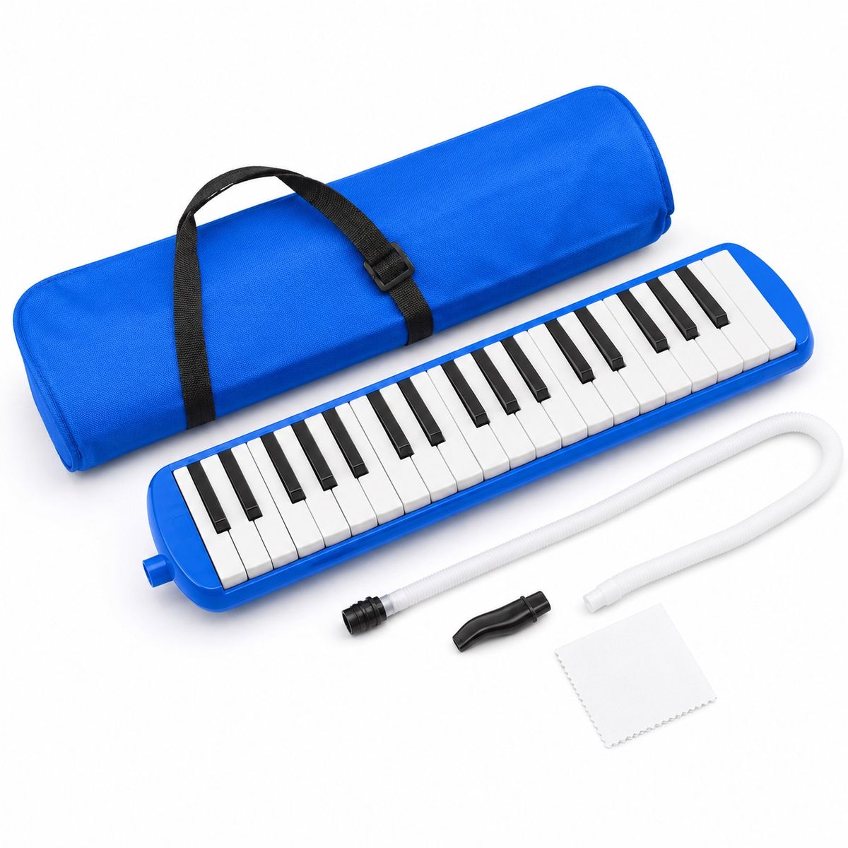 DOPA - Melódica Piano Teclado 32 Notas Boquilla Con Maletin /azul