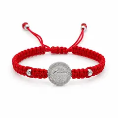LK LUKSO - Pulsera Baby Medalla San Benito Plata 925