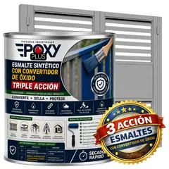 EPOXY - ESMALTE SINTETICO - CONVERTIDOR OXIDO - 1-4 GALÓN - GRIS SEÑALES