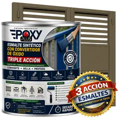 EPOXY - ESMALTE SINTETICO - CONVERTIDOR OXIDO - 1-4 GALÓN - GRIS CAQUI