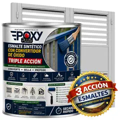 EPOXY - ESMALTE SINTETICO - CONVERTIDOR OXIDO - 1-4 GALÓN - GRIS CLARO