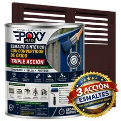 EPOXY - ESMALTE SINTETICO - CONVERTIDOR OXIDO - 1-4 GALÓN - CHOCOLATE OSCURO
