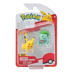 INTEK GAMES - Figura Pokemon Pikachu y Bulbasaur