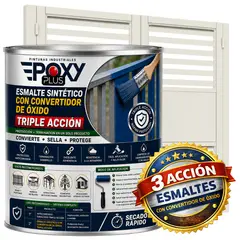 EPOXY - ESMALTE SINTETICO - CONVERTIDOR OXIDO - 1-4 GALÓN - BLANCO GRISÁCEO