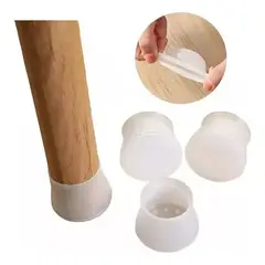 GENERICO - 4 Fundas De Silicona Protectores De Patas De Sillas Muebles