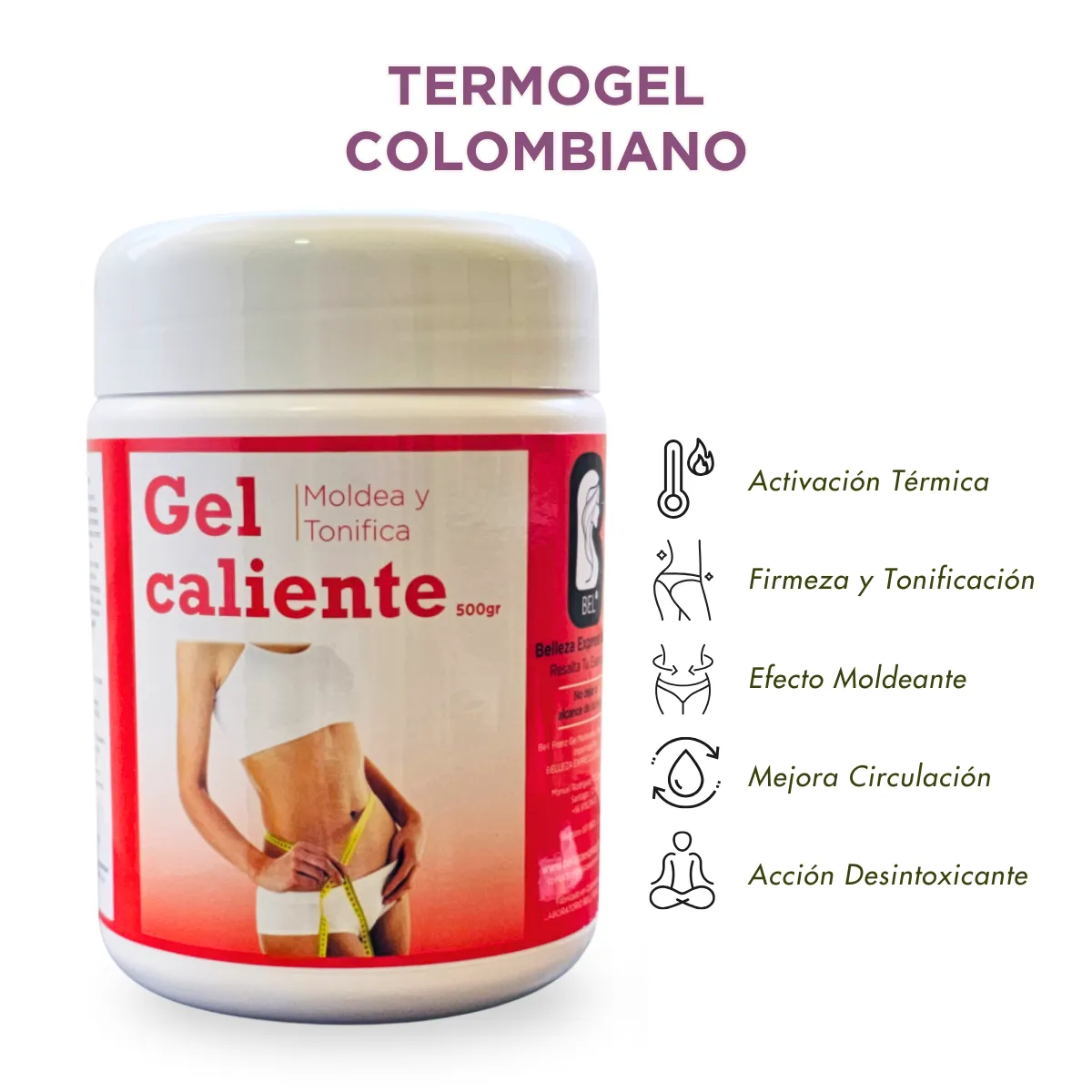 BELLEZA EXPRESS LATINA - Pack Corporal Colombiano BEL Frío + Calor  Ritual Reafirmante y Tonificante
