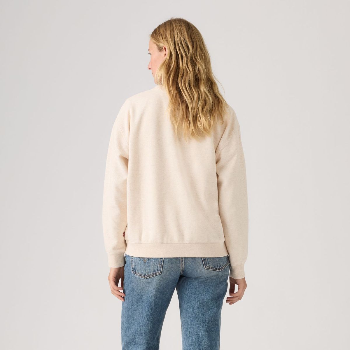 LEVIS - Polerón Mujer Gr Everyday Crew Beige Levis