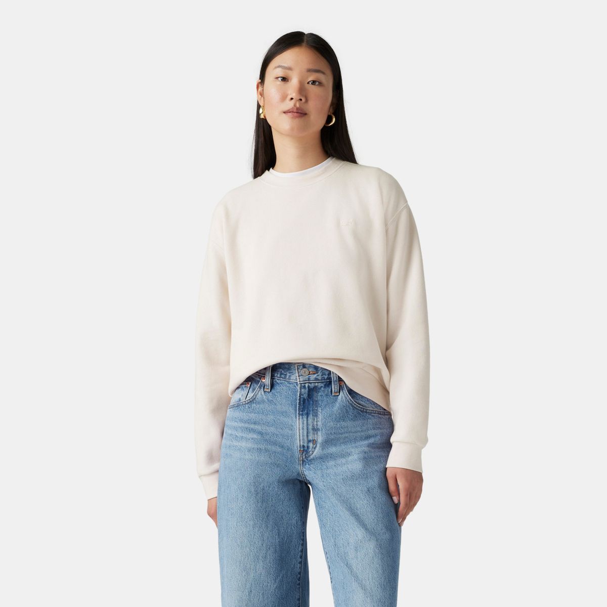 LEVIS - Polerón Mujer Everyday Sweatshirt Blanco Levis