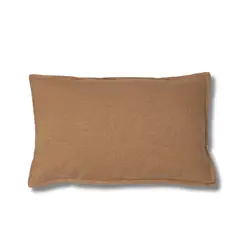 ESTAMPA - FUNDA COJIN LINO CAMEL 60X40
