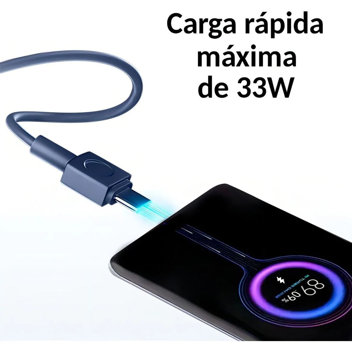 XIAOMI - Xiaomi Power Bank 33W 20000mAh con Cable Integrado Blanco