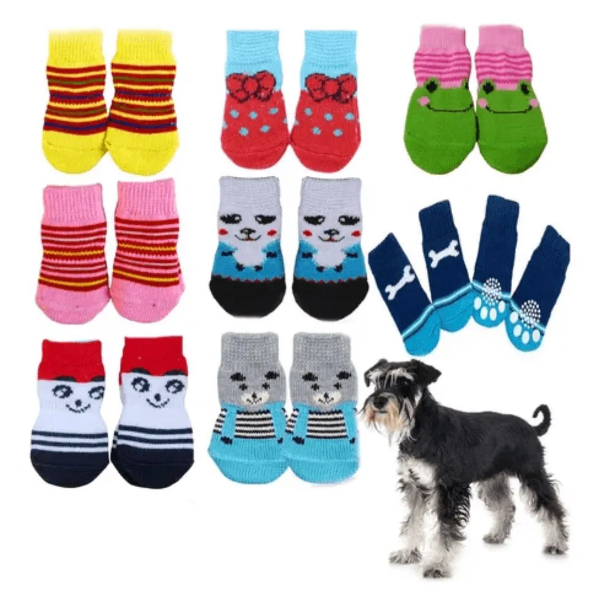 GENERICO - Calcetines Antideslizantes para Perros talla L