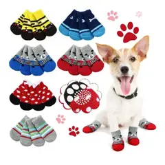 GENERICO - Calcetines Antideslizantes para Perros talla M