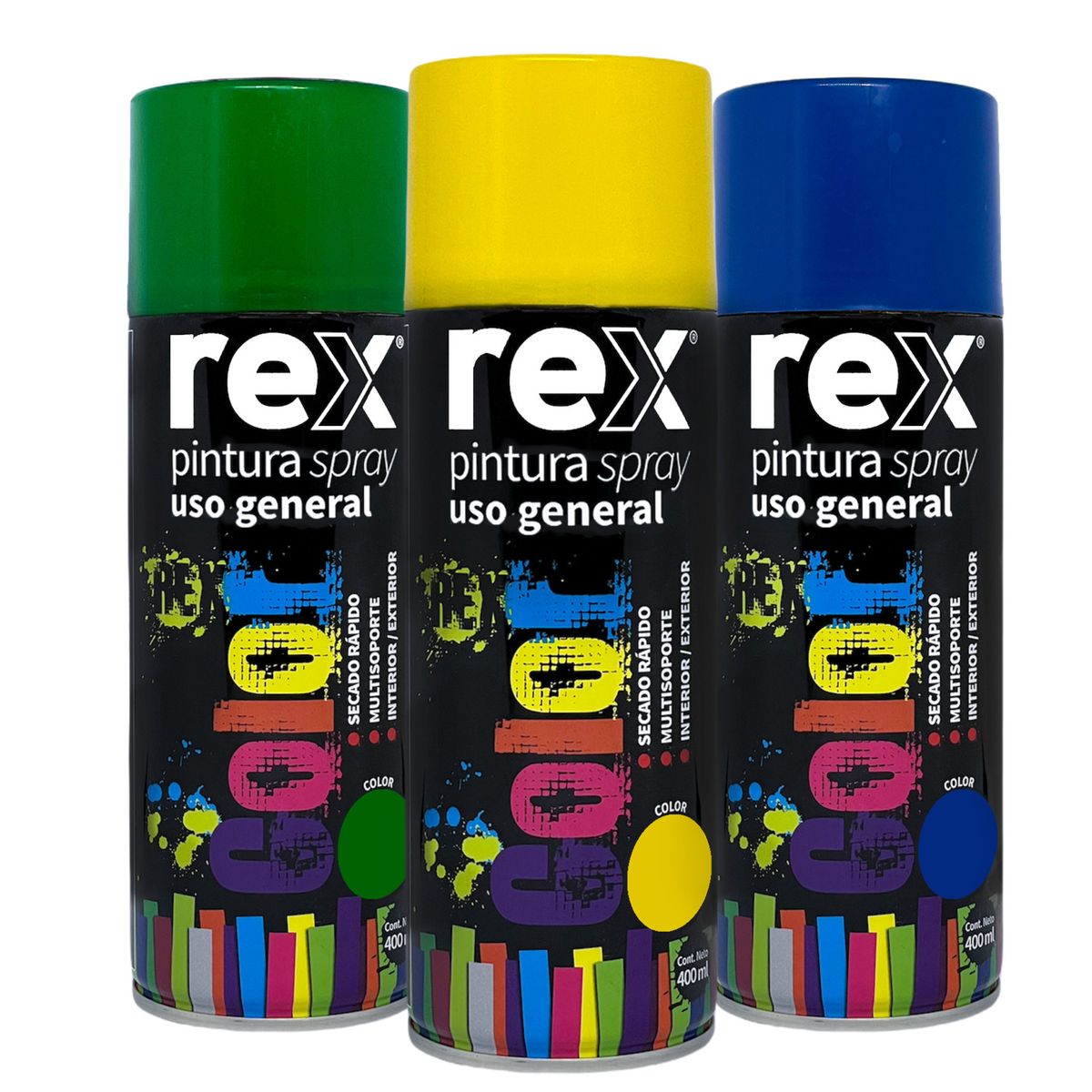 REX - PINTURA SPRAY USO GENERAL ALUMINIO 400ML 60001