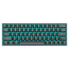 T WOLF - Teclado Mecánico T-wolf T30 Rgb 63 Teclas Bluetooth + Usb