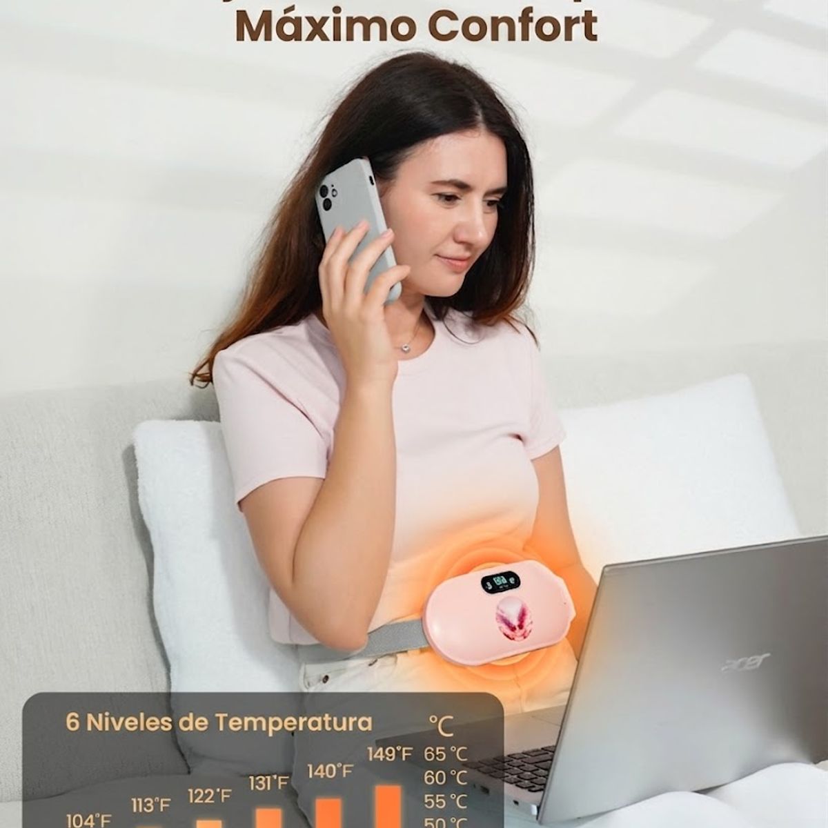 MOVI - CINTURON PARA COLICOS Y DOLORES MENSTRUALES
