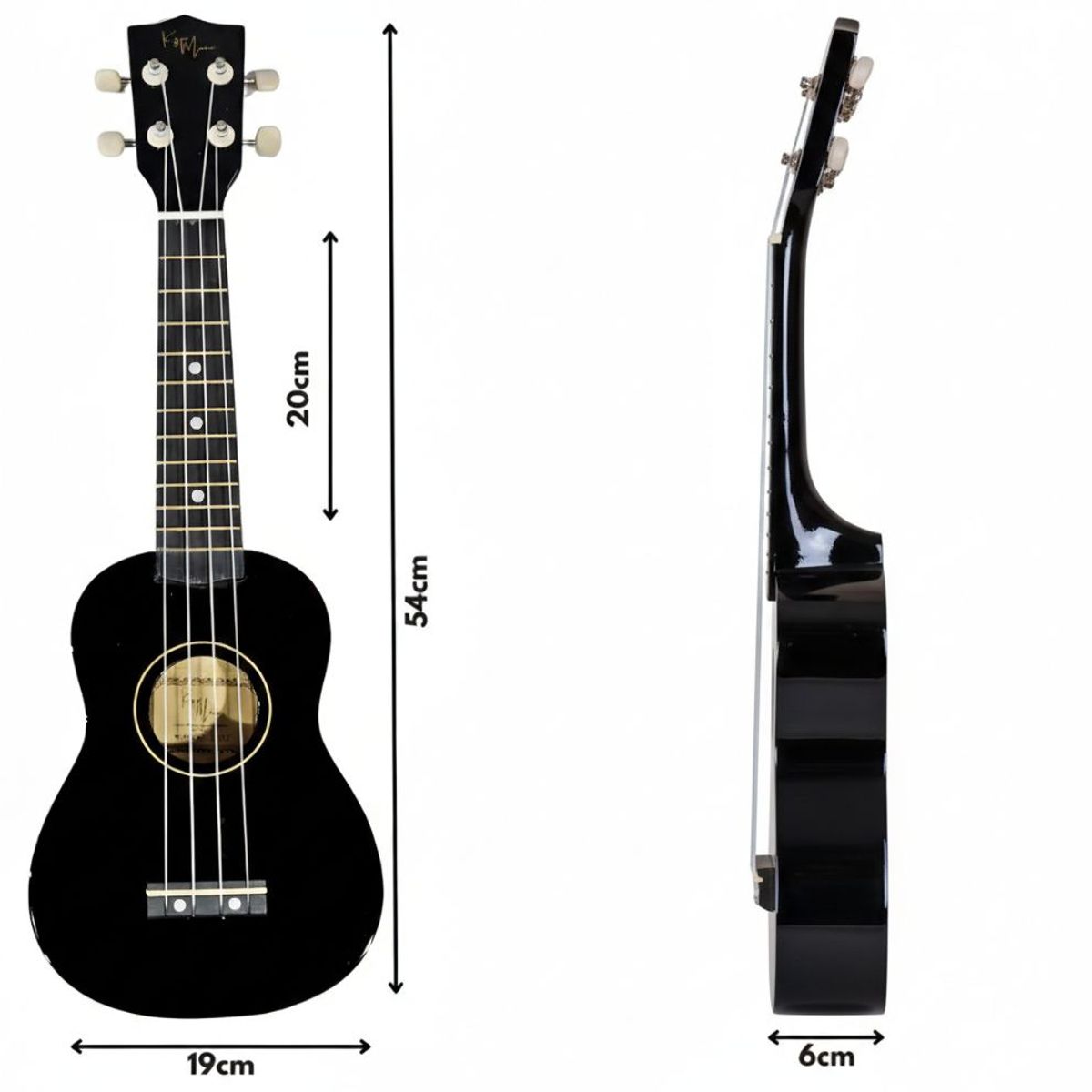 GENERICO - Ukelele Soprano Music 21″ + Funda + Afinador + Accesorios Ideal Para Aprender