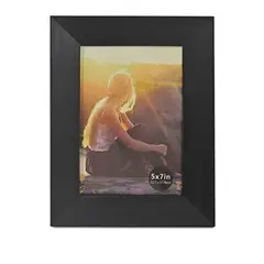 GENERICO - Marco de Fotos Negro 5x7 Decorativo Portarretrato Elegante para Mesa y Hogar