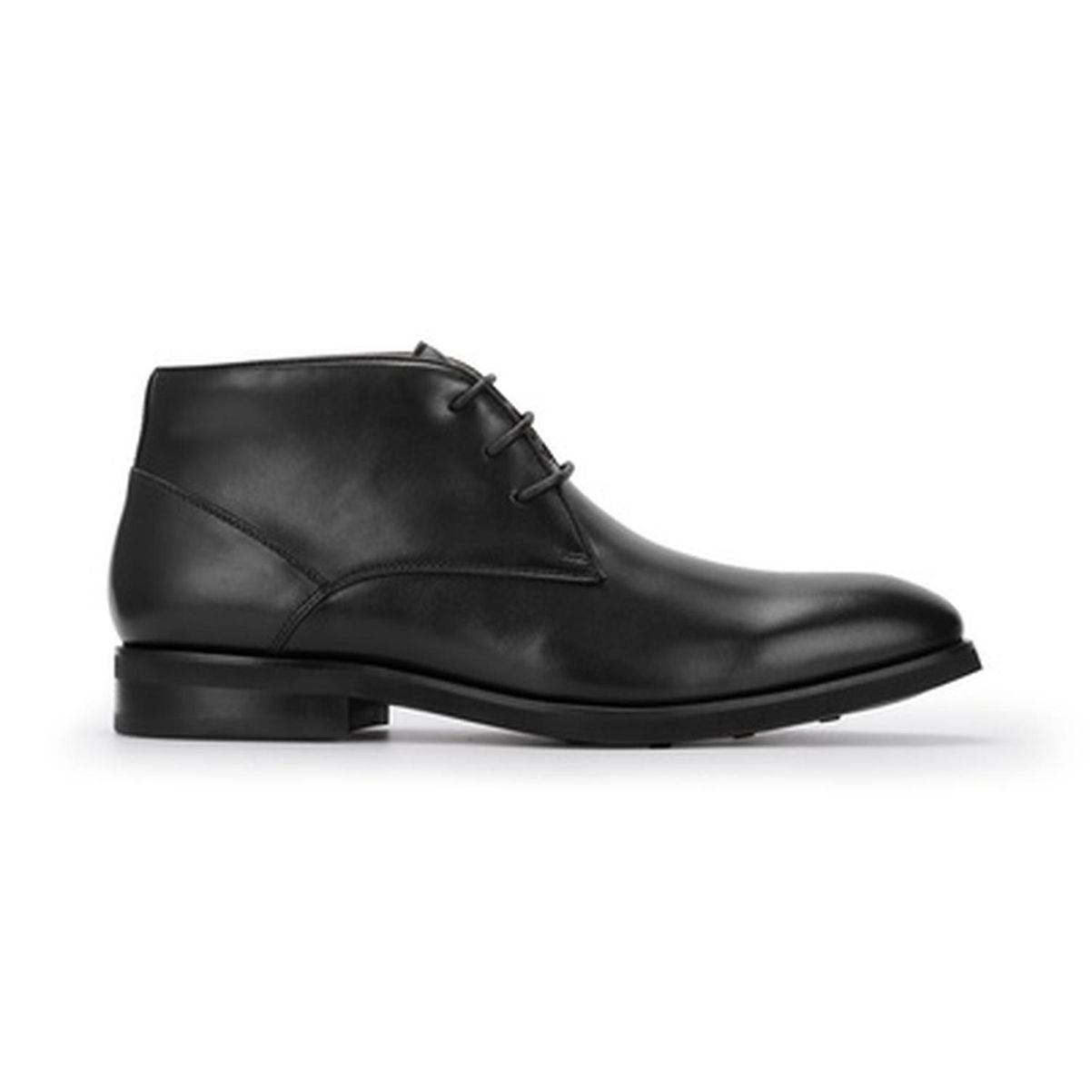 CARDINALE - Botín Formal Hombre Cuero Chukka Enfield Negro