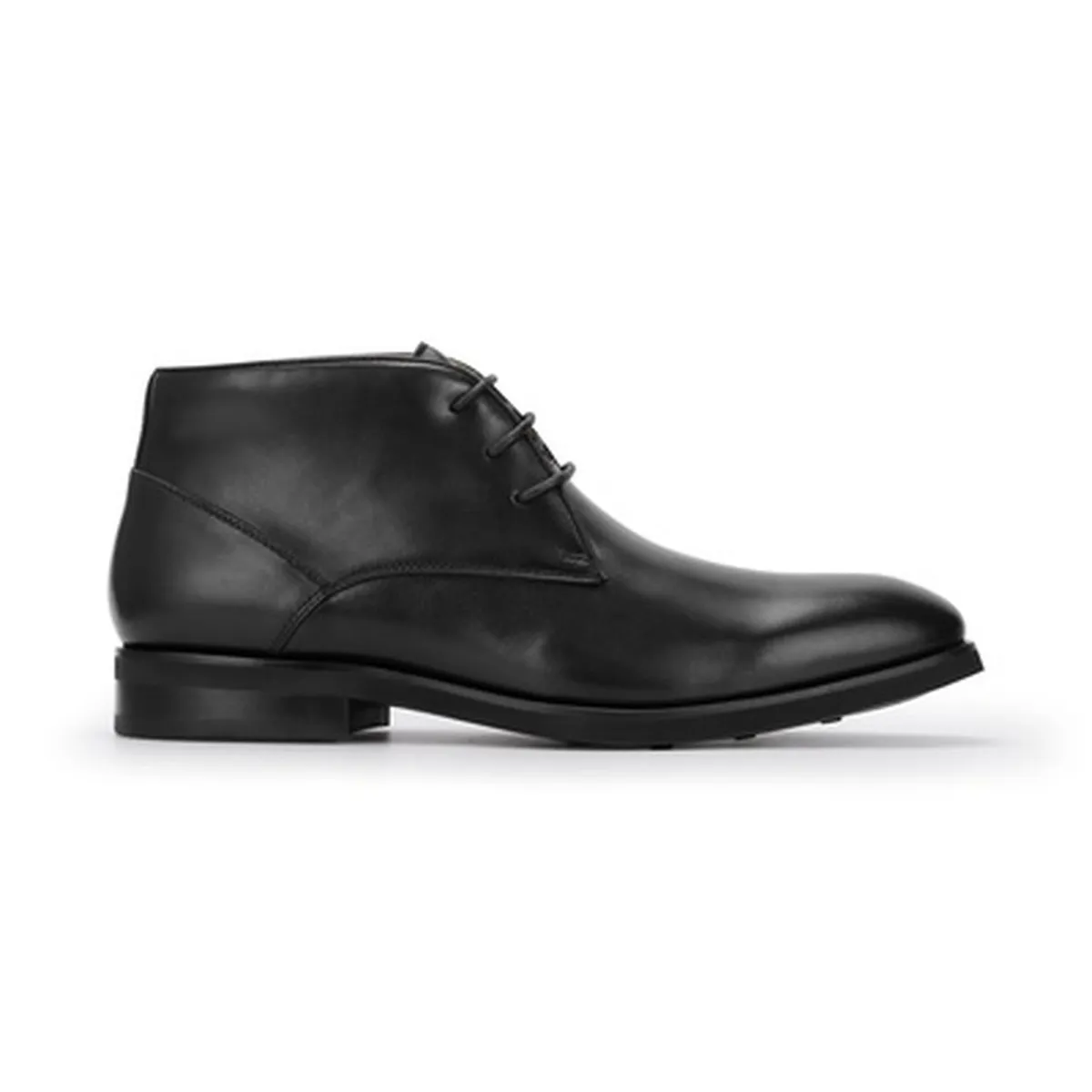 CARDINALE - Botín Formal Hombre Cuero Chukka Enfield Negro