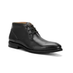 CARDINALE - Botín Formal Hombre Cuero Chukka Enfield Negro