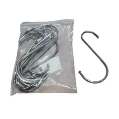 GENERICO - Kit 30 Ganchos S de Metal 12cm