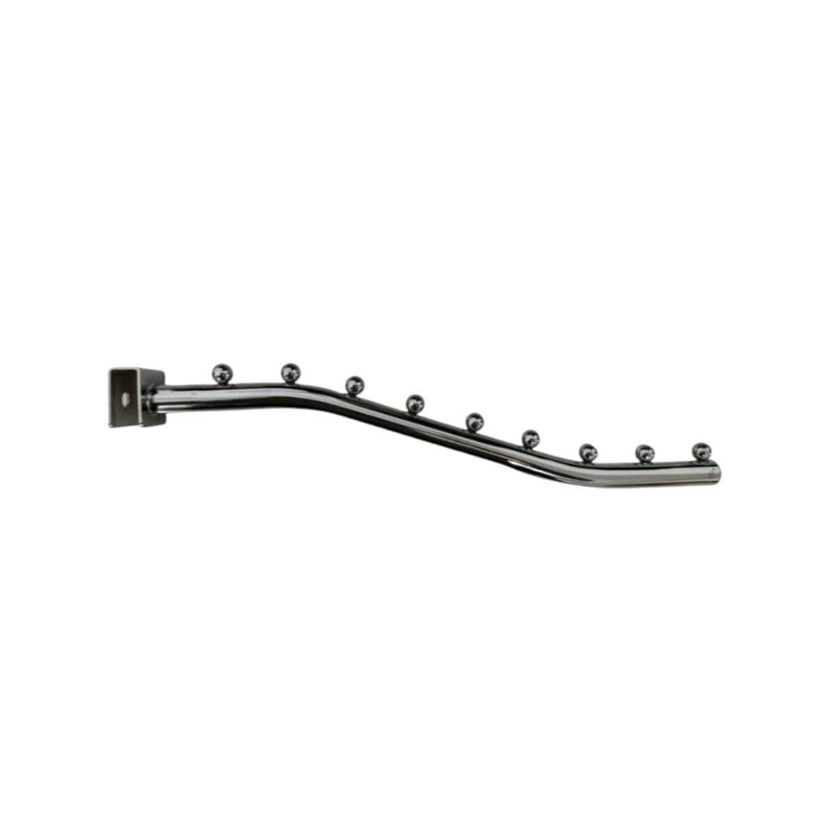 GENERICO - Pack 4 Ganchos Cascada de 9 Puntos para Barra 40cm 9mm