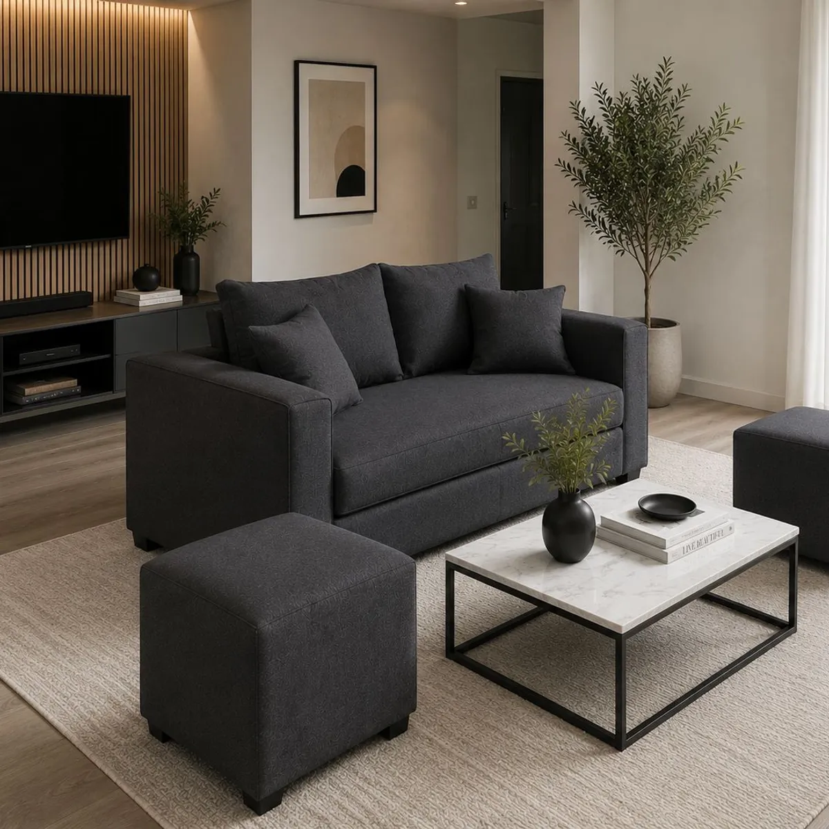 CONSTRUCSOFA - Sofa Aurelia 2c 2 puff