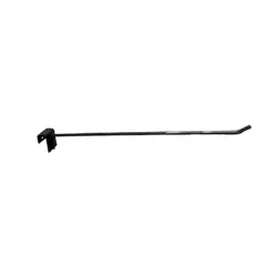 GENERICO - Kit 20 Ganchos de Metal Negro para Barra 30cm 6mm