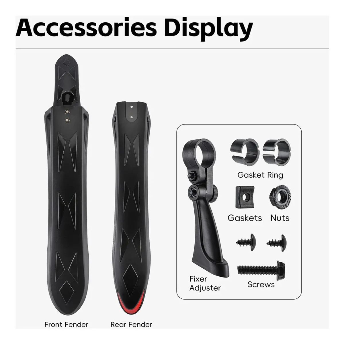 KUANGYE - Set Tapabarros Bicicleta Delantero Trasero