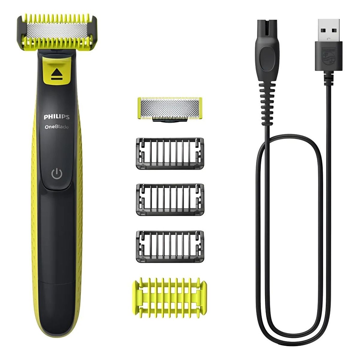 PHILIPS - Afeitadora Recortadora Philips OneBlade QP282410 Cara y Cuerpo Cuchilla Dual
