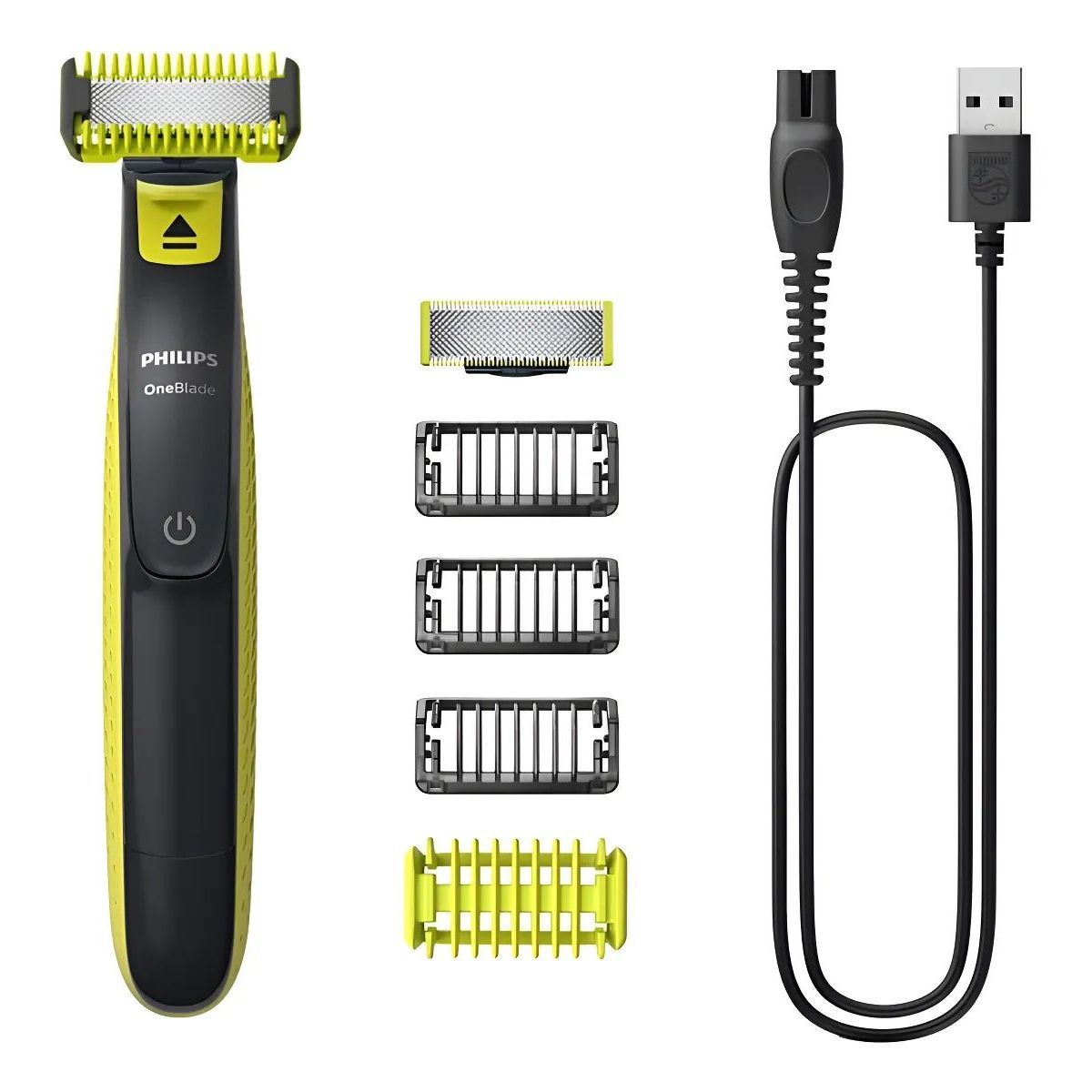 PHILIPS - Afeitadora Recortadora Philips OneBlade QP282410 Cara y Cuerpo Cuchilla Dual