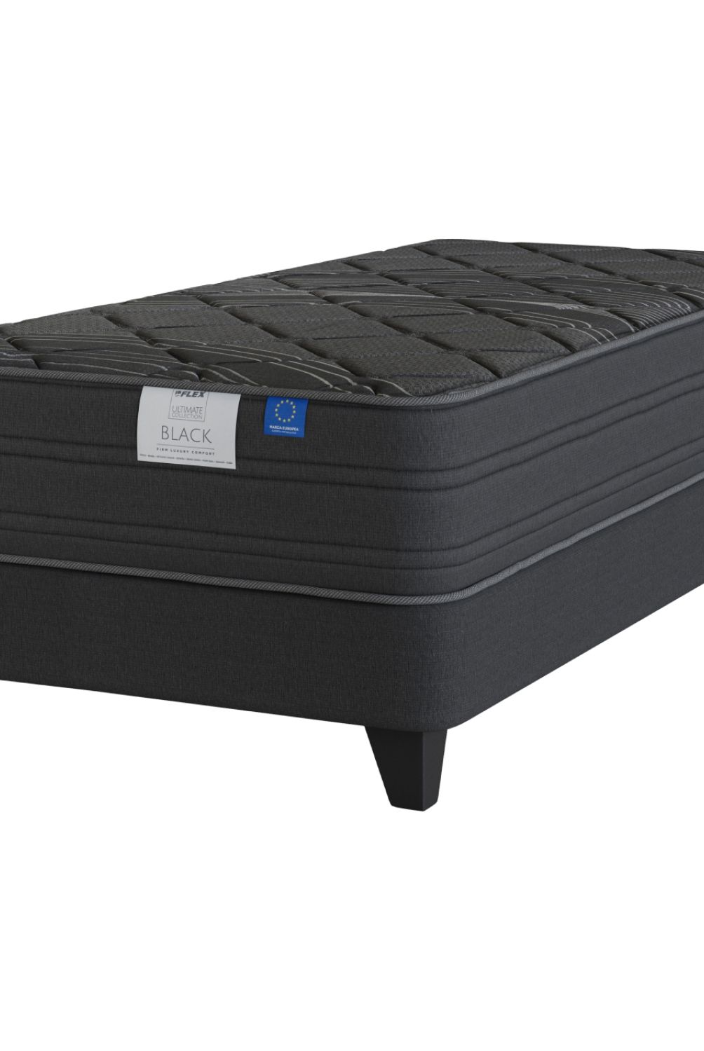FLEX - Cama Europea Black 1.5 Plazas X 2.00Mt Flex