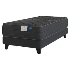 FLEX - Cama Europea Black 1,5 Plaza