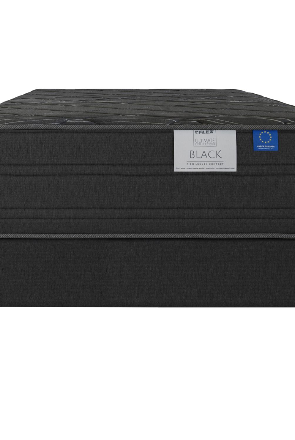 FLEX - Cama Europea Black 1.5 Plazas X 2.00Mt Flex