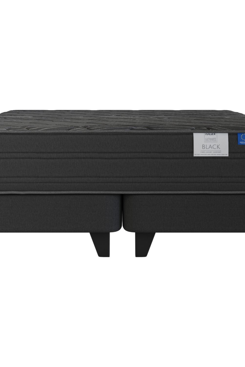 FLEX - Cama Europea Black King X 2.00Mt Base Dividida Flex