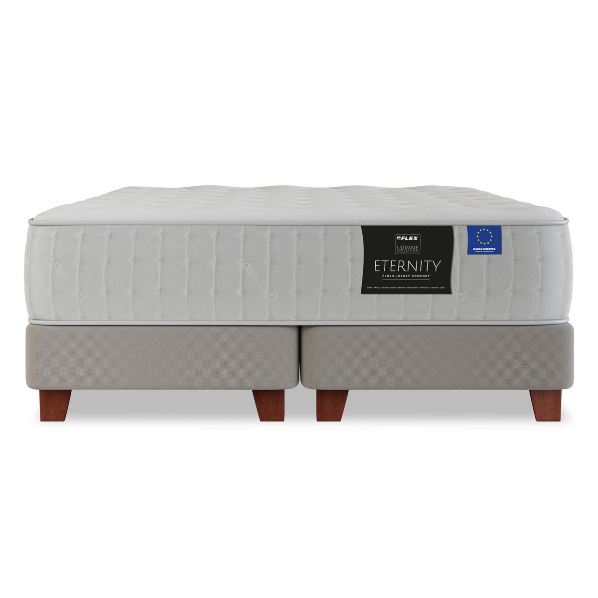 FLEX - Cama Europea Eternity Super King X 2.00Mt Base Dividida Flex